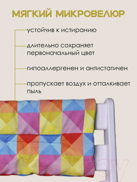 Изображение товара Комплект подушек на стул Конек Горбунек Комфорт (арлекино-лето)