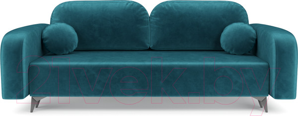 Изображение товара Диван Mebel-Ars Цюрих (бархат сине-зеленый Star Velvet 43 Black Green)