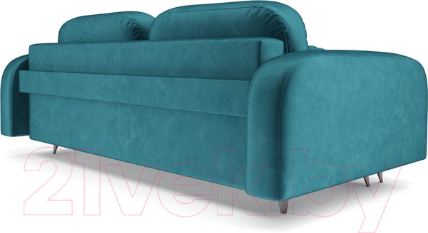 Изображение товара Диван Mebel-Ars Цюрих (бархат сине-зеленый Star Velvet 43 Black Green)