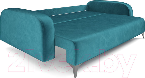 Изображение товара Диван Mebel-Ars Цюрих (бархат сине-зеленый Star Velvet 43 Black Green)