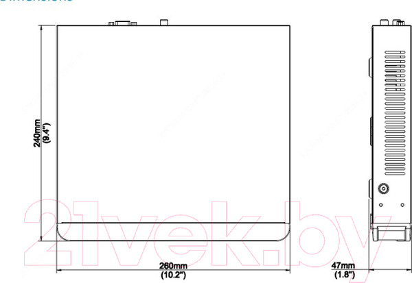 Изображение товара Видеорегистратор наблюдения Uniview NVR301-04X