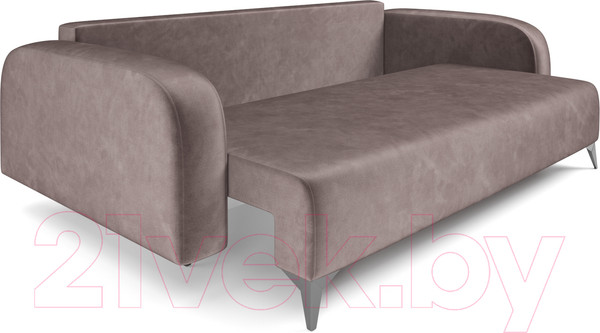 Изображение товара Диван Mebel-Ars Цюрих (бархат серо-шоколадный Star Velvet 60 Cofee)