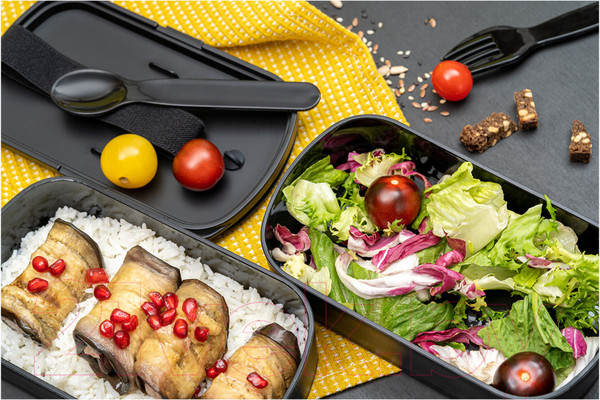 Изображение товара Набор для ланча Smart Solutions Food Time / SS-LBDL-PP-BLK-1 (черный)