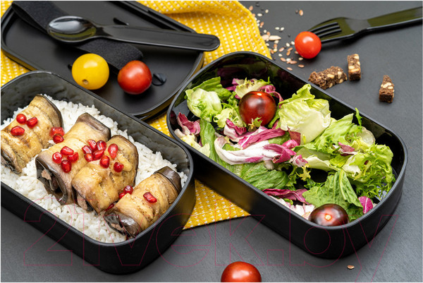 Изображение товара Набор для ланча Smart Solutions Food Time / SS-LBDL-PP-BLK-1 (черный)