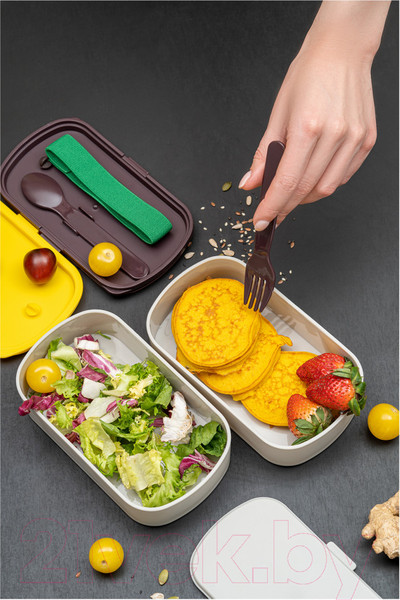 Изображение товара Набор для ланча Smart Solutions Food Time / SS-LBDL-PP-GR-1 (серый)