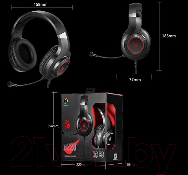 Изображение товара Наушники-гарнитура A4Tech Bloody G220