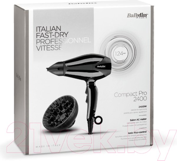 Изображение товара Профессиональный фен BaByliss 6715DE
