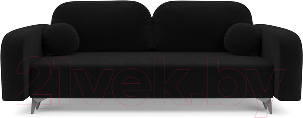 Изображение товара Диван Mebel-Ars Цюрих (велюр черный НВ-178 17)