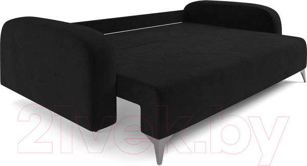 Изображение товара Диван Mebel-Ars Цюрих (велюр черный НВ-178 17)