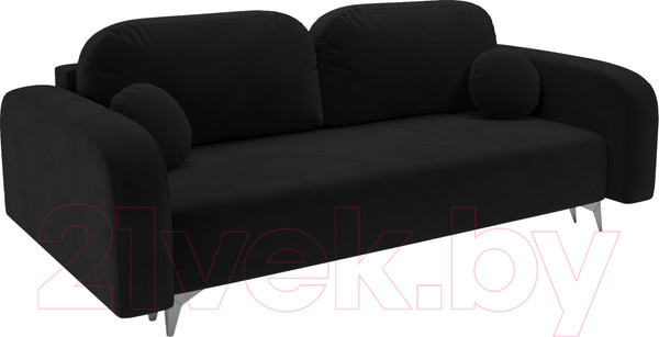 Изображение товара Диван Mebel-Ars Цюрих (велюр черный НВ-178 17)