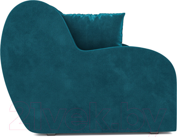 Изображение товара Диван Mebel-Ars Аккордеон Барон (бархат сине-зеленый Star Velvet 43 Black Green)