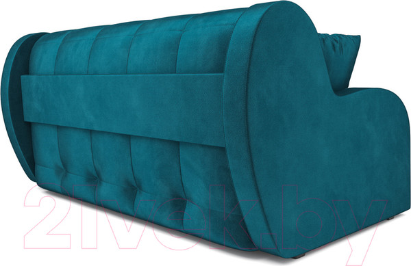 Изображение товара Диван Mebel-Ars Аккордеон Барон (бархат сине-зеленый Star Velvet 43 Black Green)