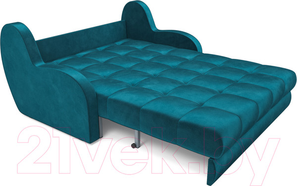 Изображение товара Диван Mebel-Ars Аккордеон Барон (бархат сине-зеленый Star Velvet 43 Black Green)