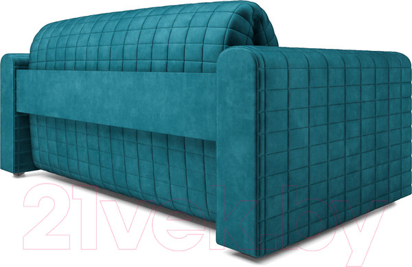 Изображение товара Диван Mebel-Ars Аккордеон Барон №5 (бархат сине-зеленый Star Velvet 43 Black Green)