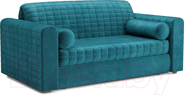 Изображение товара Диван Mebel-Ars Аккордеон Барон №5 (бархат сине-зеленый Star Velvet 43 Black Green)