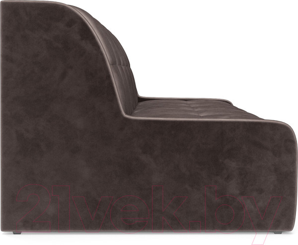 Изображение товара Диван Mebel-Ars Аккордеон Барон №6 (бархат серо-шоколадный Star Velvet 60 Coffee)