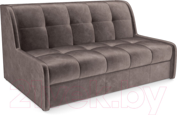 Изображение товара Диван Mebel-Ars Аккордеон Барон №6 (бархат серо-шоколадный Star Velvet 60 Coffee)