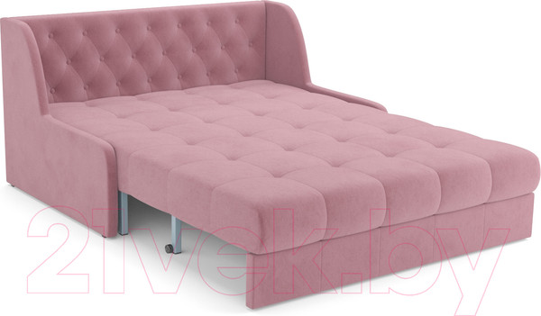 Изображение товара Диван Mebel-Ars Аккордеон Барон №6 (велюр пудра НВ-178 18)