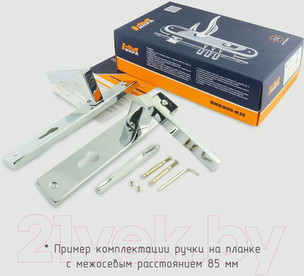 Изображение товара Ручка дверная Нора-М 108-85 (хром)