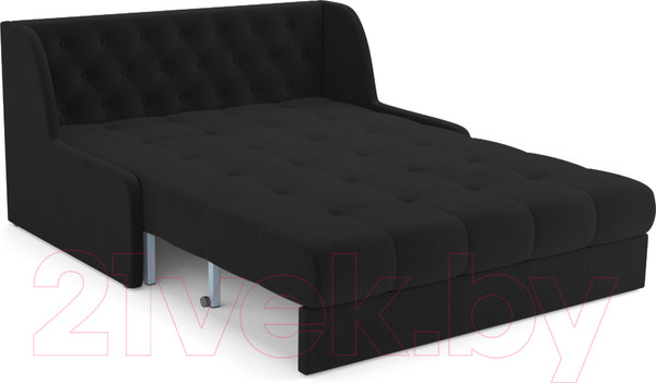 Изображение товара Диван Mebel-Ars Аккордеон Барон №6 (велюр черный HB-178 17)