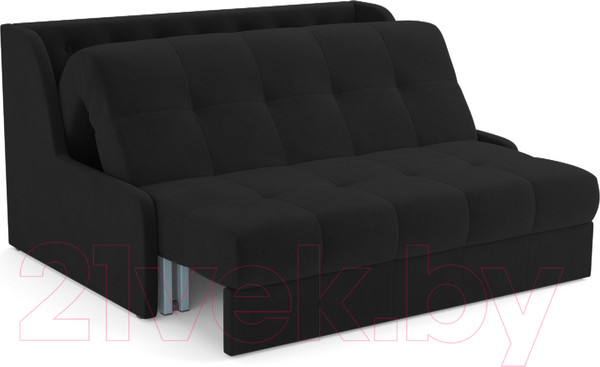 Изображение товара Диван Mebel-Ars Аккордеон Барон №6 (велюр черный HB-178 17)
