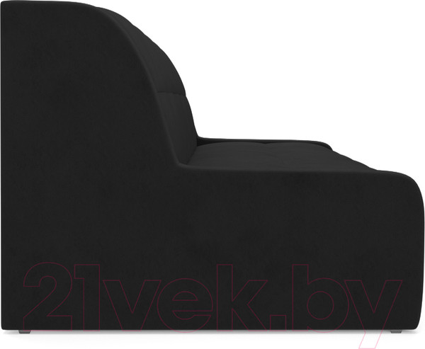 Изображение товара Диван Mebel-Ars Аккордеон Барон №6 (велюр черный HB-178 17)