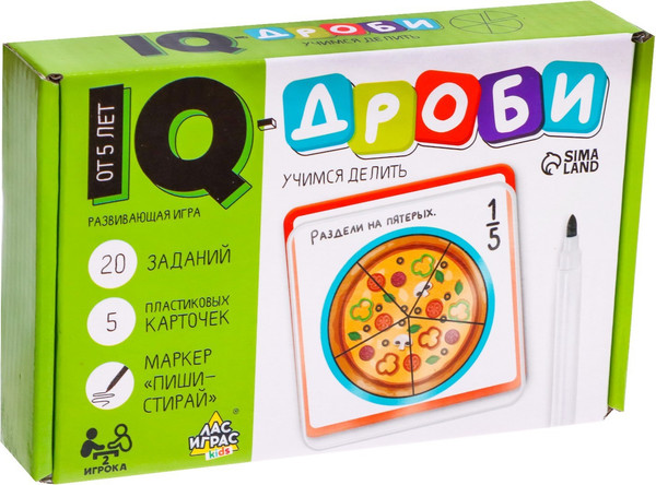 Изображение товара Развивающие карточки Лас Играс IQ-лото Учимся делить / 7769061