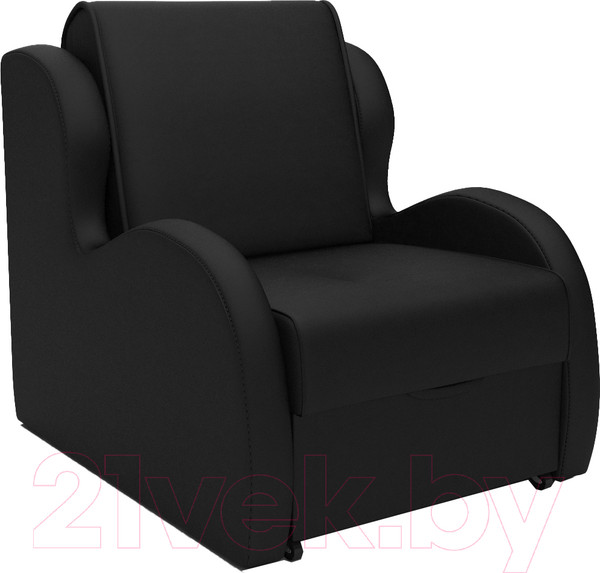 Изображение товара Кресло-кровать Mebel-Ars Атлант (черный кожзам)