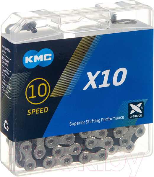 Изображение товара Цепь для велосипеда KMC X10 / Х95165 (116 звеньев)