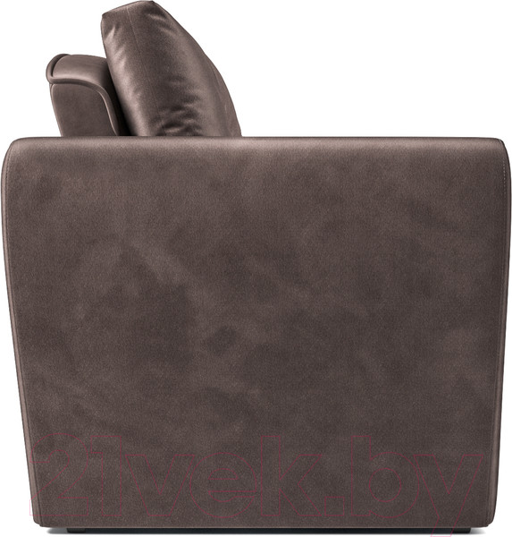 Изображение товара Кресло-кровать Mebel-Ars Квартет (бархат серо-шоколадный Star Velvet 60 Cofee)