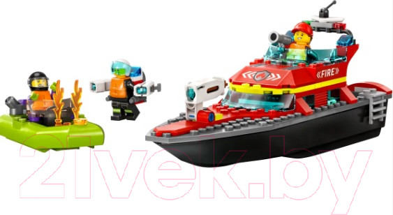 Изображение товара Конструктор Lego City Пожарная спасательная лодка / 60373