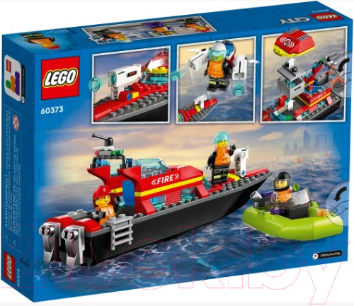 Изображение товара Конструктор Lego City Пожарная спасательная лодка / 60373