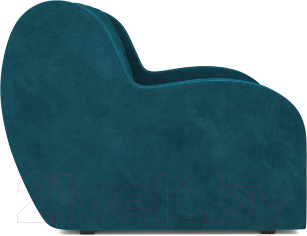 Изображение товара Кресло-кровать Mebel-Ars Аккордеон Барон (бархат сине-зеленый Star Velvet 43 Black Green)