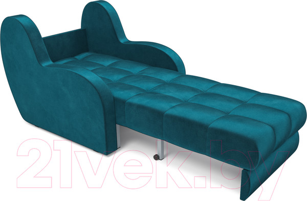 Изображение товара Кресло-кровать Mebel-Ars Аккордеон Барон (бархат сине-зеленый Star Velvet 43 Black Green)