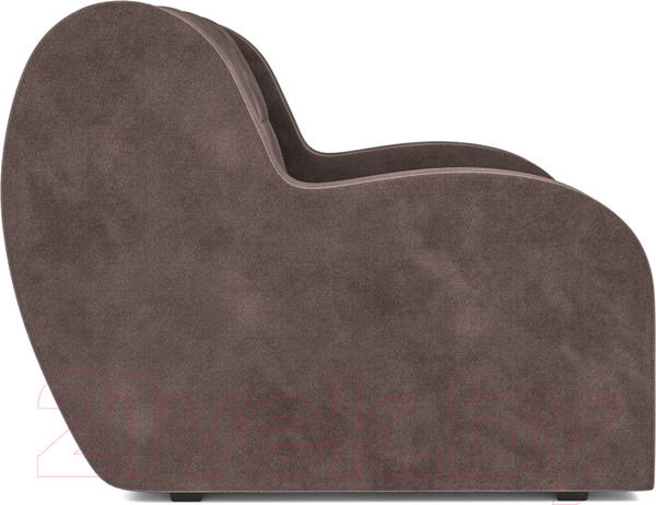 Изображение товара Кресло-кровать Mebel-Ars Аккордеон Барон (бархат серо-шоколадный Star Velvet 60 Cofee)