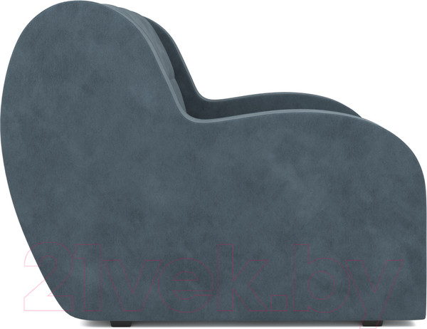 Изображение товара Кресло-кровать Mebel-Ars Аккордеон Барон (велюр серо-синий HB-178 26)