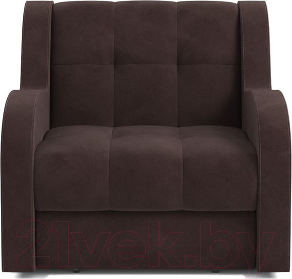 Изображение товара Кресло-кровать Mebel-Ars Аккордеон Барон (велюр молочный шоколад НВ-178 13)
