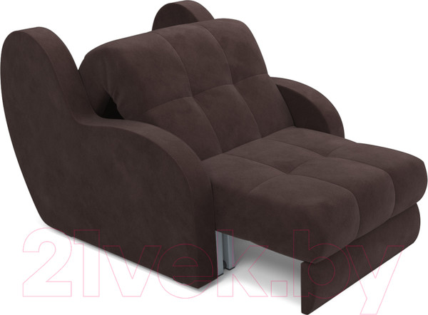 Изображение товара Кресло-кровать Mebel-Ars Аккордеон Барон (велюр молочный шоколад НВ-178 13)