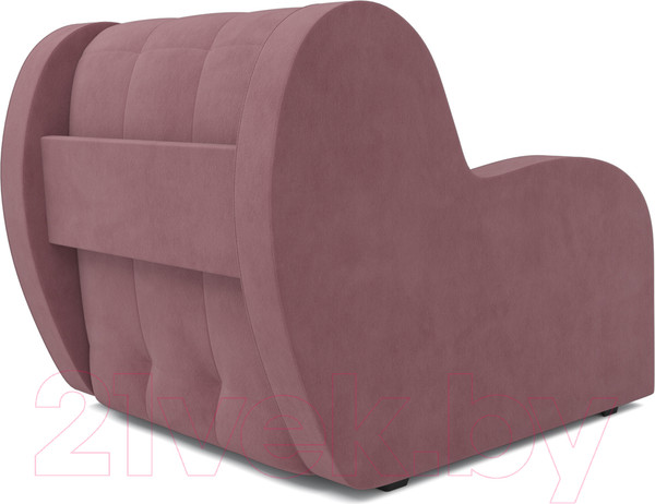 Изображение товара Кресло-кровать Mebel-Ars Аккордеон Барон (велюр пудра НВ-178 18)