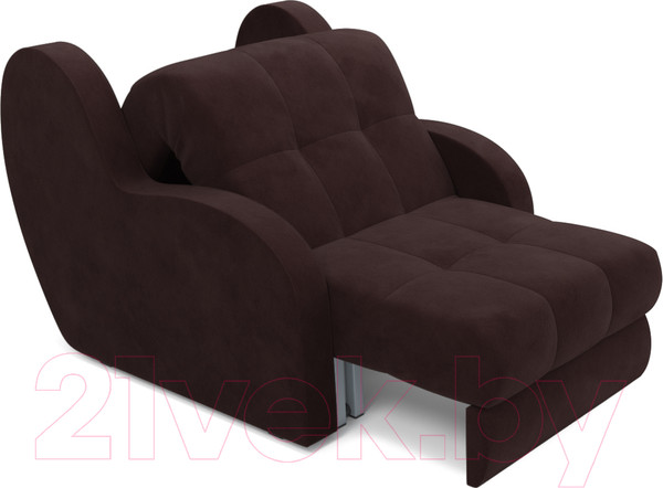 Изображение товара Кресло-кровать Mebel-Ars Аккордеон Барон (велюр шоколад HB-178 16)