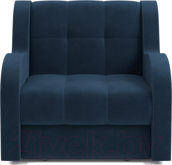 Изображение товара Кресло-кровать Mebel-Ars Аккордеон Барон (темно-синий Luna 034)