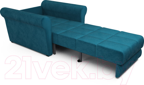 Изображение товара Кресло-кровать Mebel-Ars Гранд (бархат сине-зеленый/Star Velvet 43 Black Green)