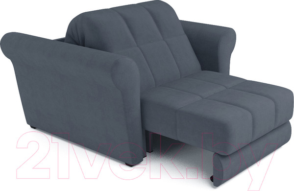 Изображение товара Кресло-кровать Mebel-Ars Гранд (велюр серо-синий НВ-178/26)