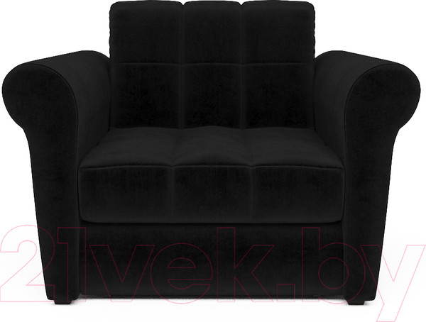 Изображение товара Кресло-кровать Mebel-Ars Гранд (велюр черный НВ-178/17)