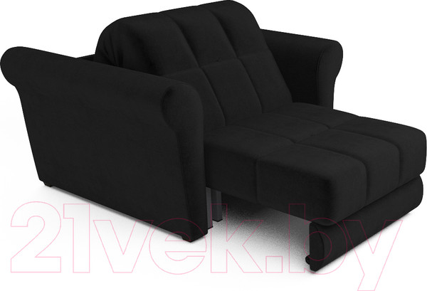 Изображение товара Кресло-кровать Mebel-Ars Гранд (велюр черный НВ-178/17)