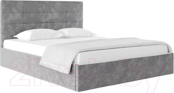 Изображение товара Каркас кровати НК Мебель Соната 90x200 / 72307362 (велюр светло-серый)