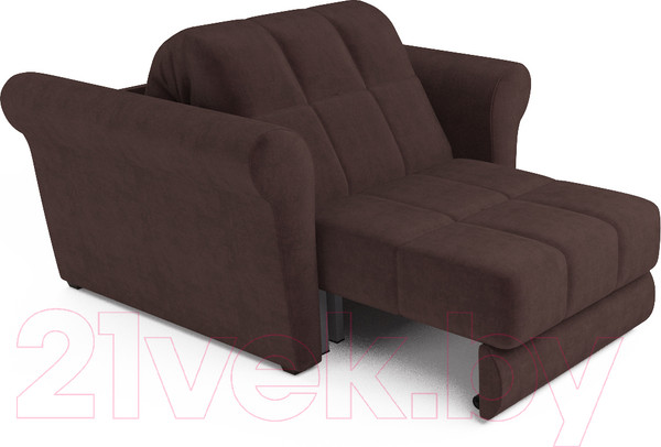 Изображение товара Кресло-кровать Mebel-Ars Гранд (велюр шоколадный НВ-178/16)