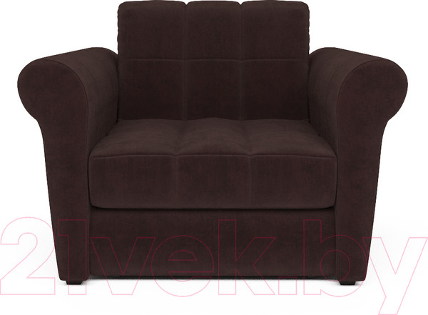 Изображение товара Кресло-кровать Mebel-Ars Гранд (велюр шоколадный НВ-178/16)