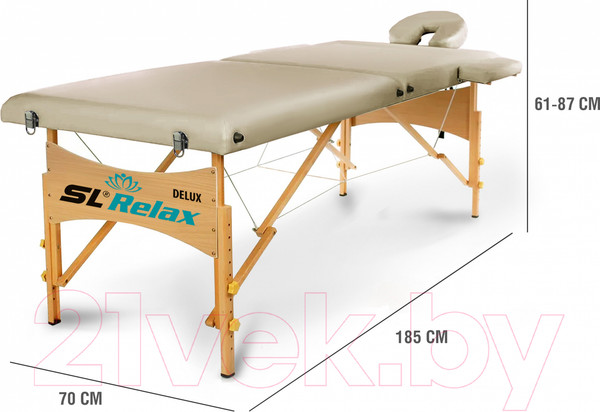 Изображение товара Массажный стол SL Relax Delux BM2523-1BC (бежевый)