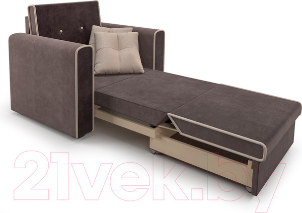 Изображение товара Кресло-кровать Mebel-Ars Санта (кордрой коричневый)